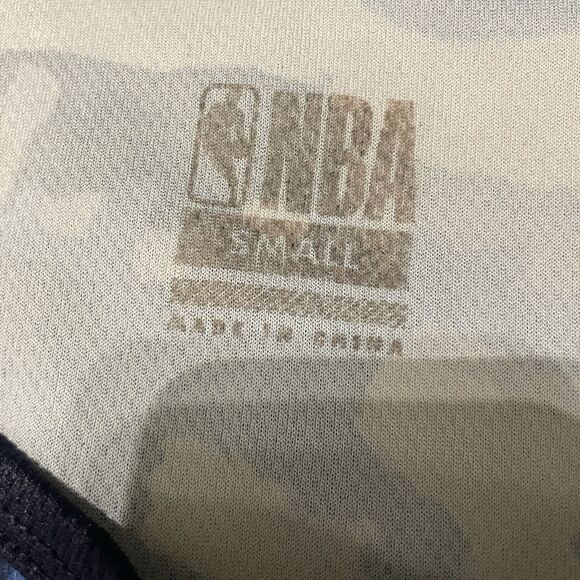 NBA Blue Camo Print Casual Summer Activewear Tank Top Size Small - Picture 2 of 8